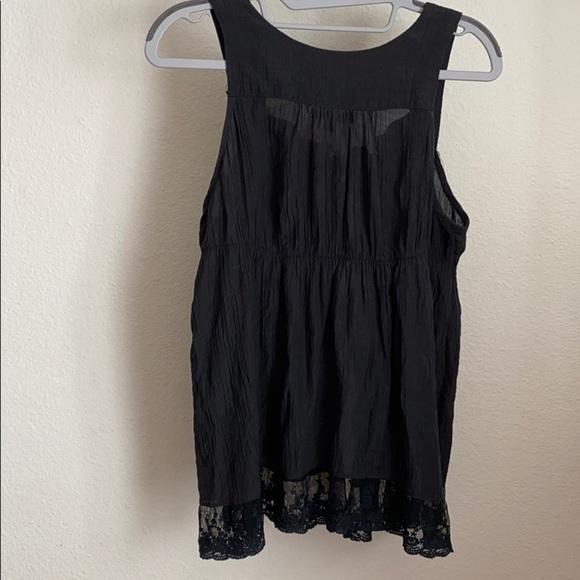 Ya Los Angeles Pretty Top with Ties and Lace - Picture 4 of 6